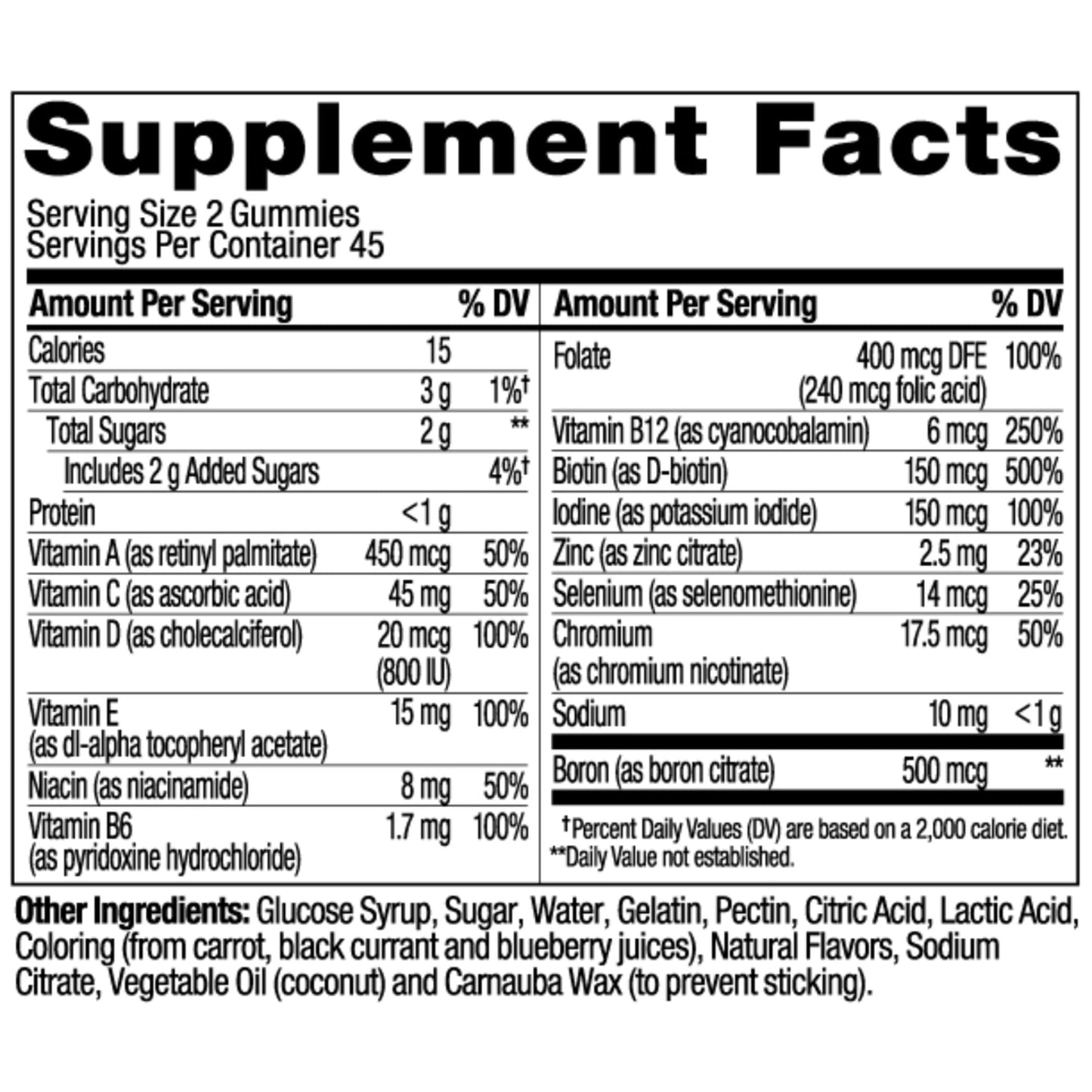 OLLY Women's Multivitamin Gummy, Vitamins A, D, C, E, Biotin, Folic Acid, Adult Chewable Vitamin, Berry Flavor, 45 Day Supply - 90 Count (Packaging May Vary)