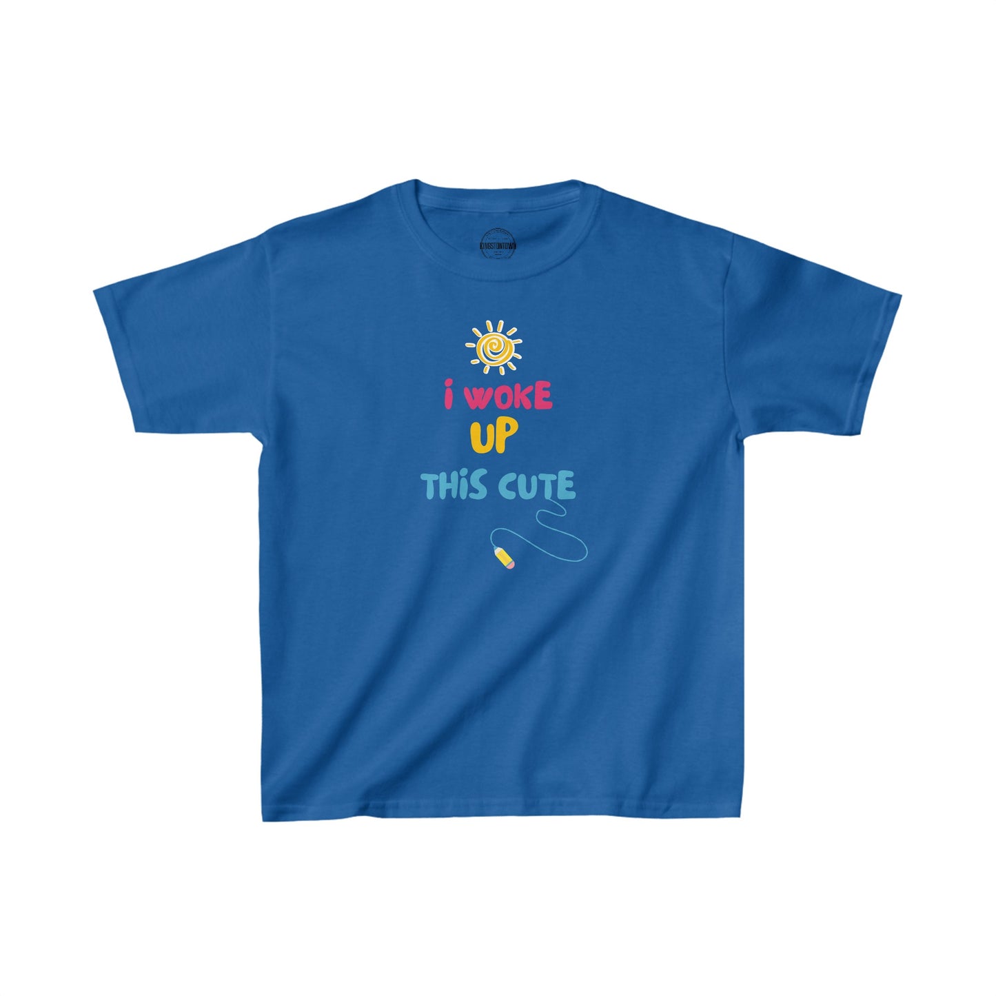 I WOKE UP THIS CUTE Kids Heavy Cotton™ Tee