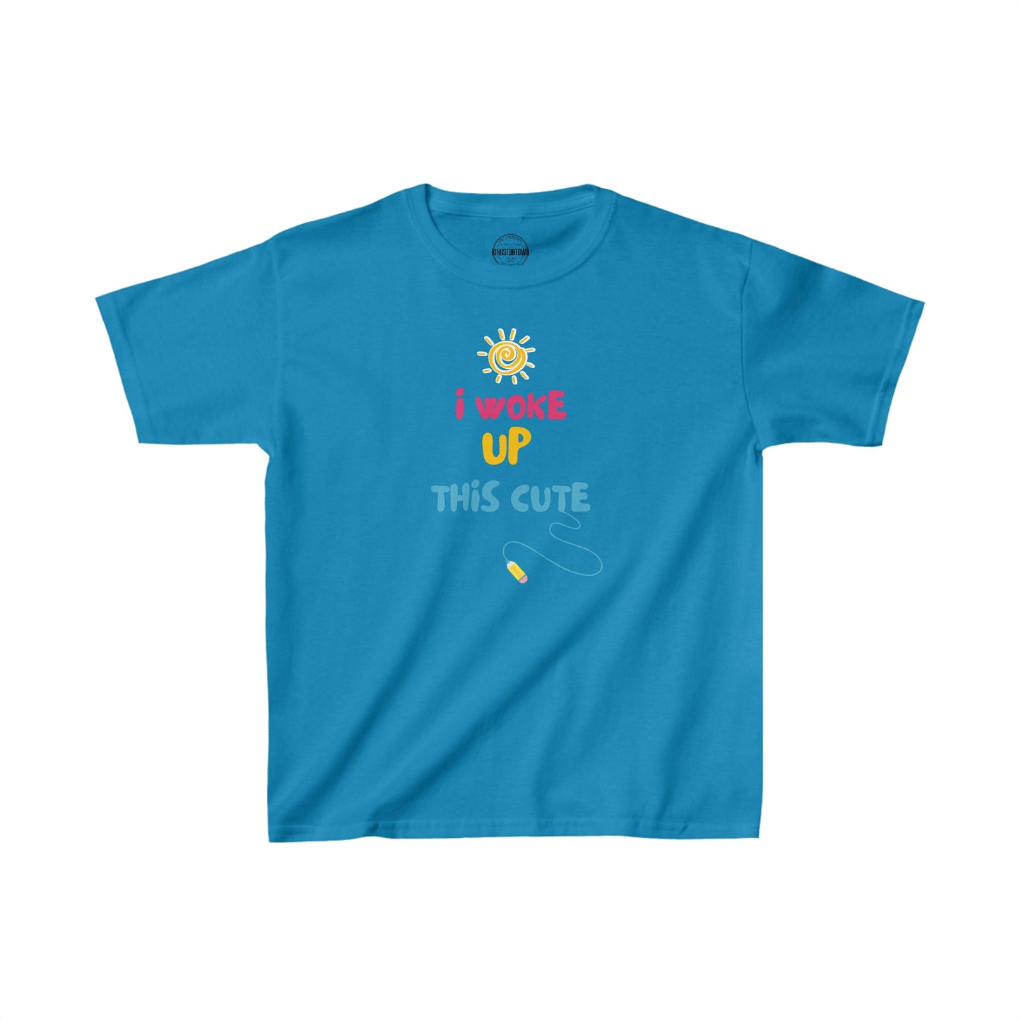 I WOKE UP THIS CUTE Kids Heavy Cotton™ Tee