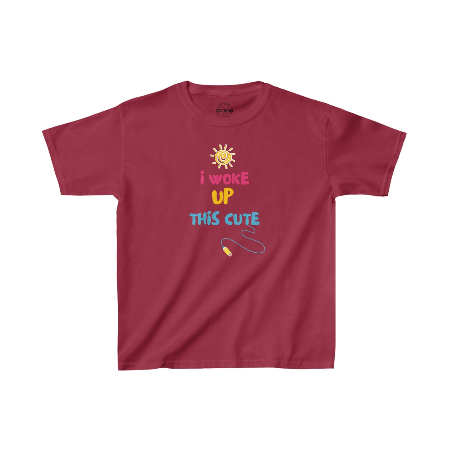 I WOKE UP THIS CUTE Kids Heavy Cotton™ Tee
