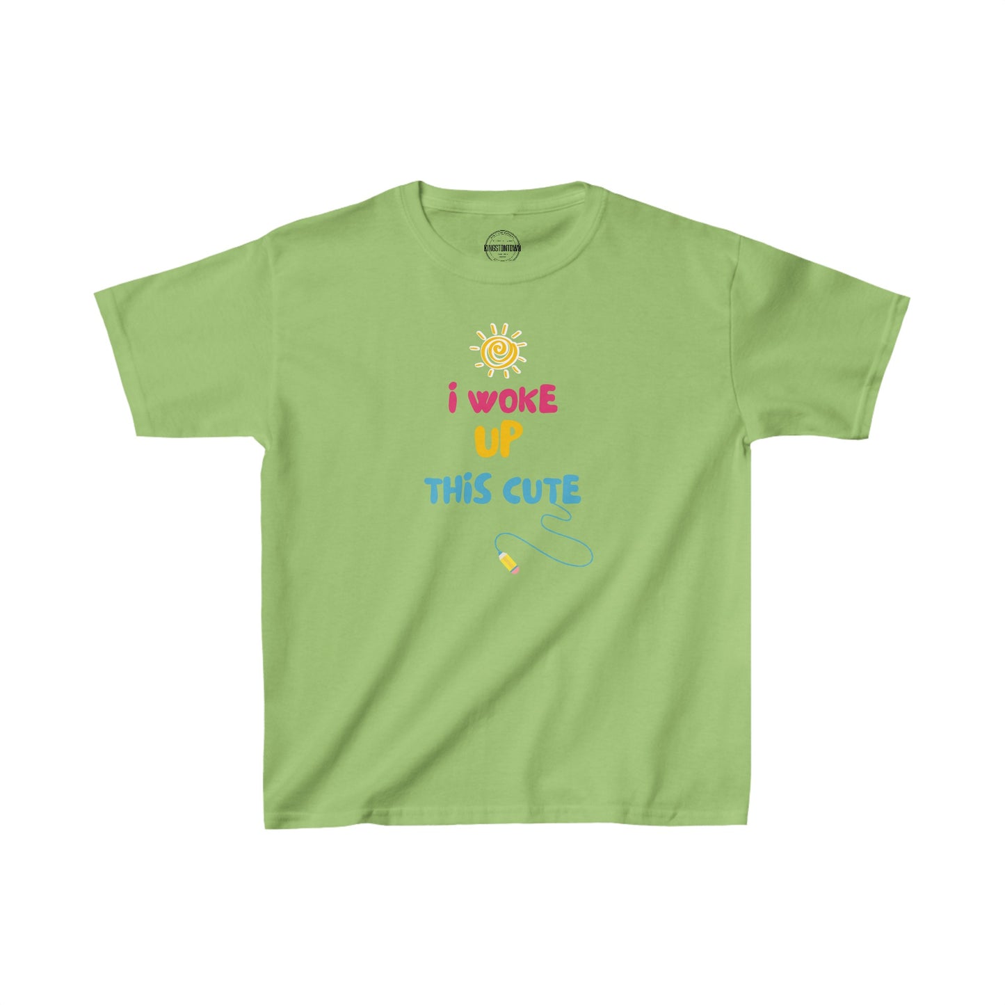 I WOKE UP THIS CUTE Kids Heavy Cotton™ Tee