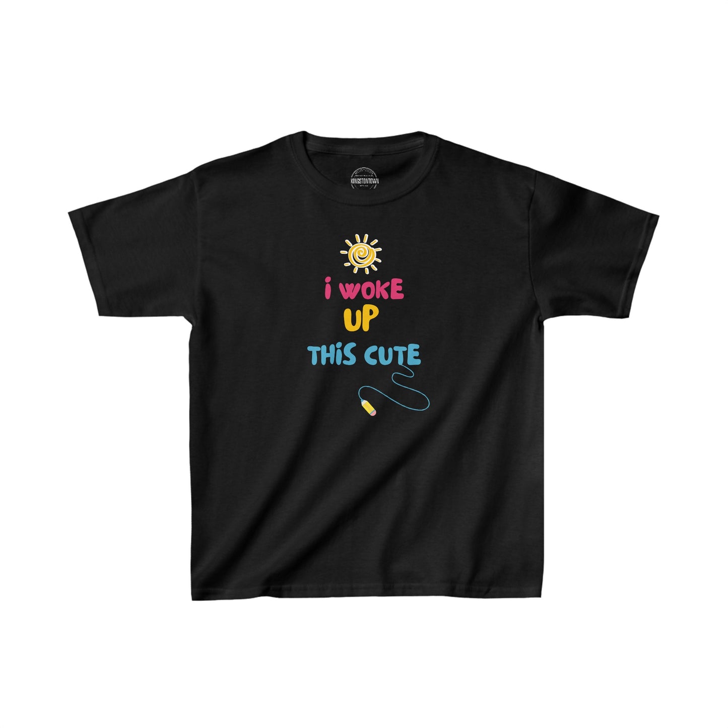 I WOKE UP THIS CUTE Kids Heavy Cotton™ Tee