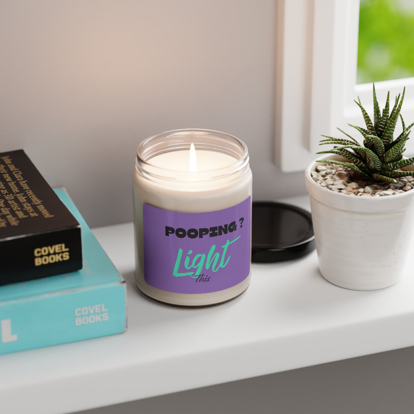 POOPING? LIGHT THIS Scented Soy Candle, 9oz