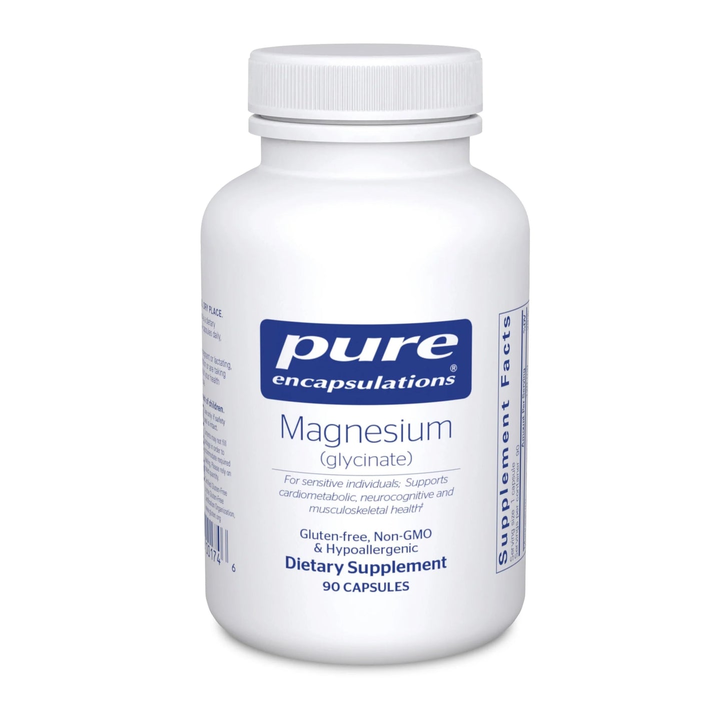 Pure Encapsulations Magnesium (Glycinate) - Supplement to Support Stress Relief, Sleep, Heart Health, Nerves, Muscles, and Metabolism* - with Magnesium Glycinate - 90 Capsules