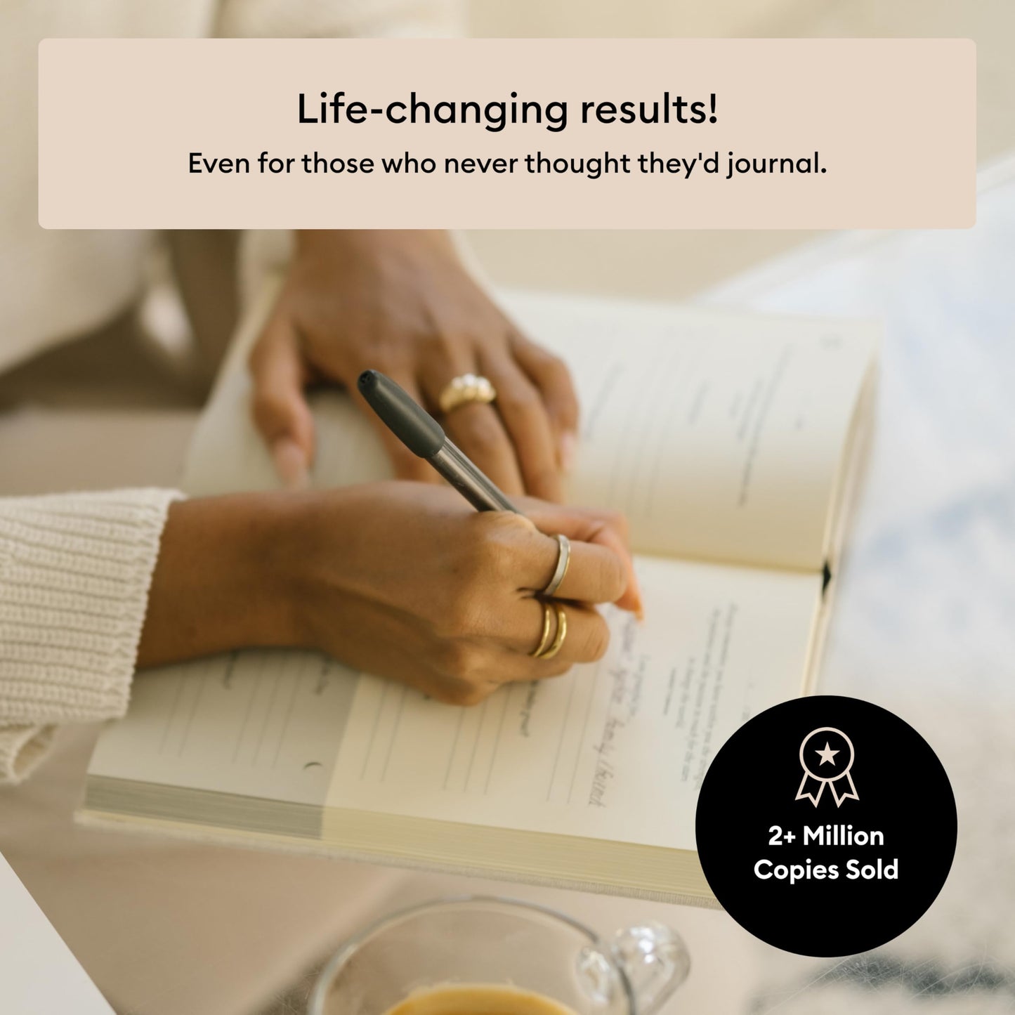 Intelligent Change The Five Minute Journal - Original Daily Gratitude Journal 2025 for Happiness, Mindfulness & Reflection - Daily Affirmations - Undated Life Planner Journal for Women & Men