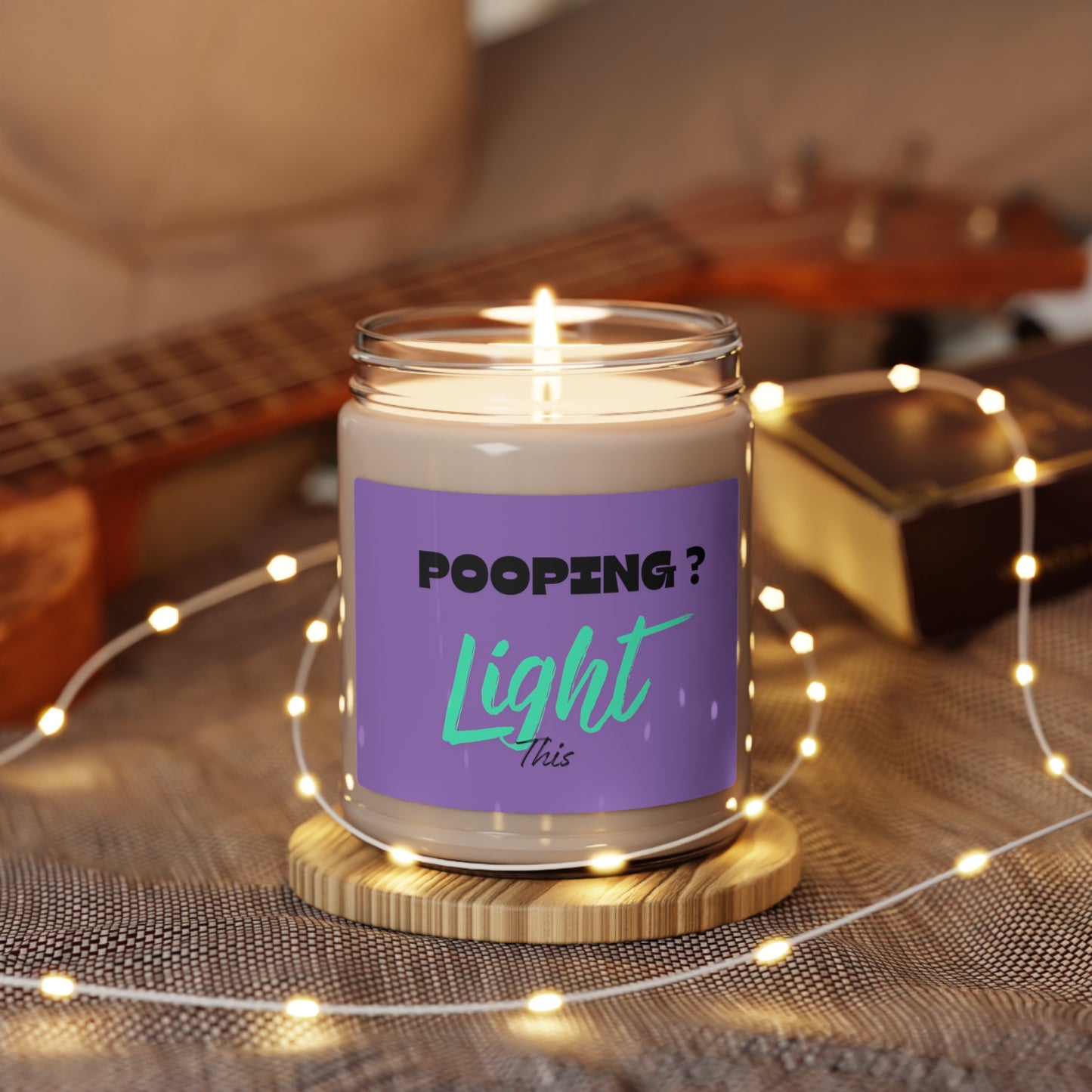 POOPING? LIGHT THIS Scented Soy Candle, 9oz